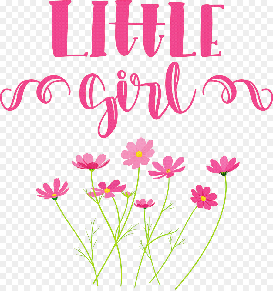 Petite Fille，Fleurs PNG