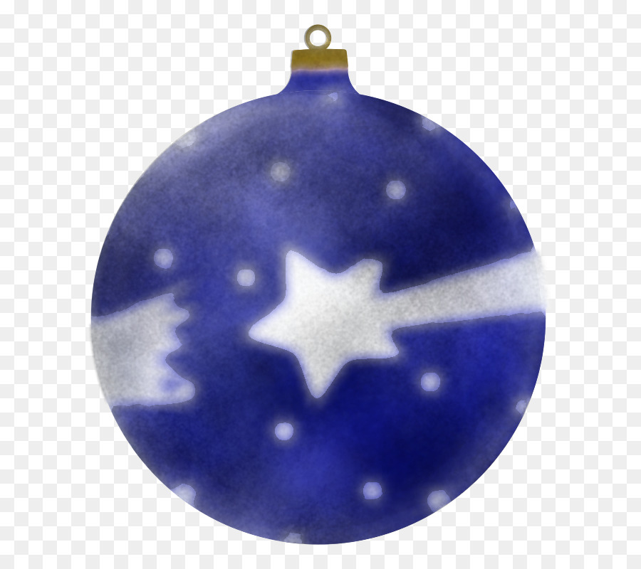 Ornement De Noël M，Bleu électrique M PNG