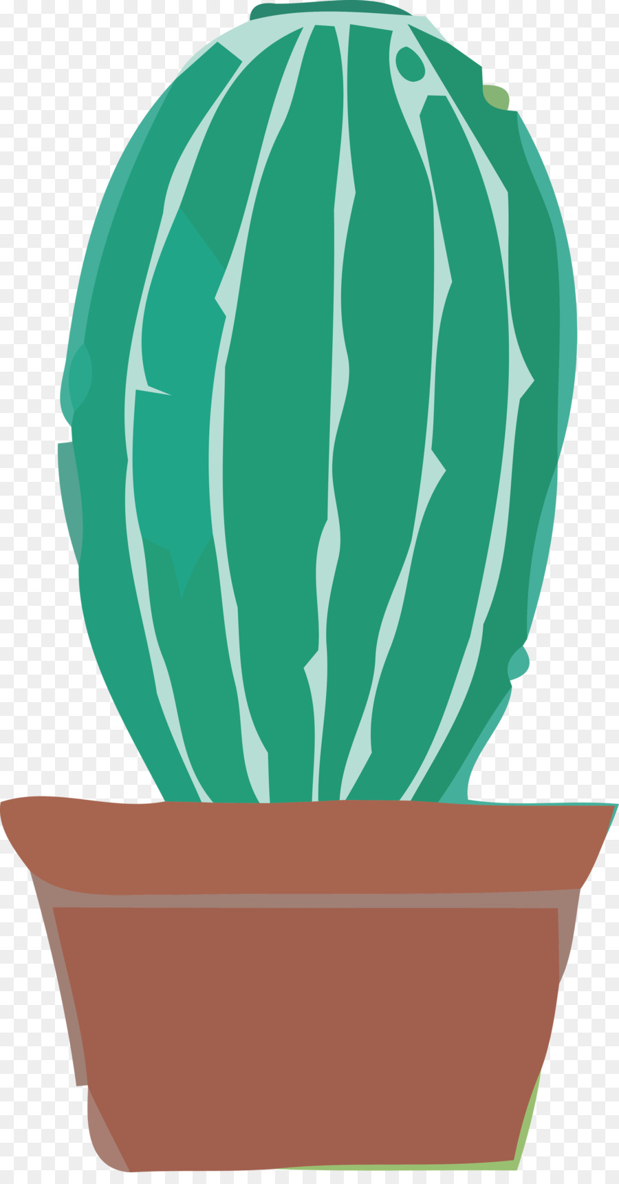 Flowerpot，Cactusm PNG