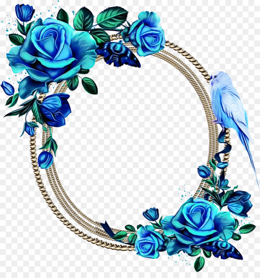 Les Fleurs Coupées，Rose Bleue PNG