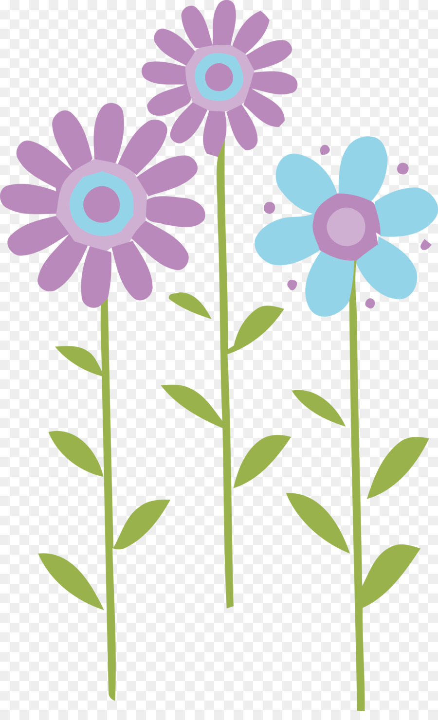 Fleurs Bleues，Fleurir PNG