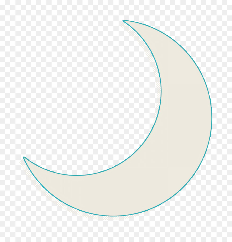 Croissant De Lune Orange，Nuit PNG