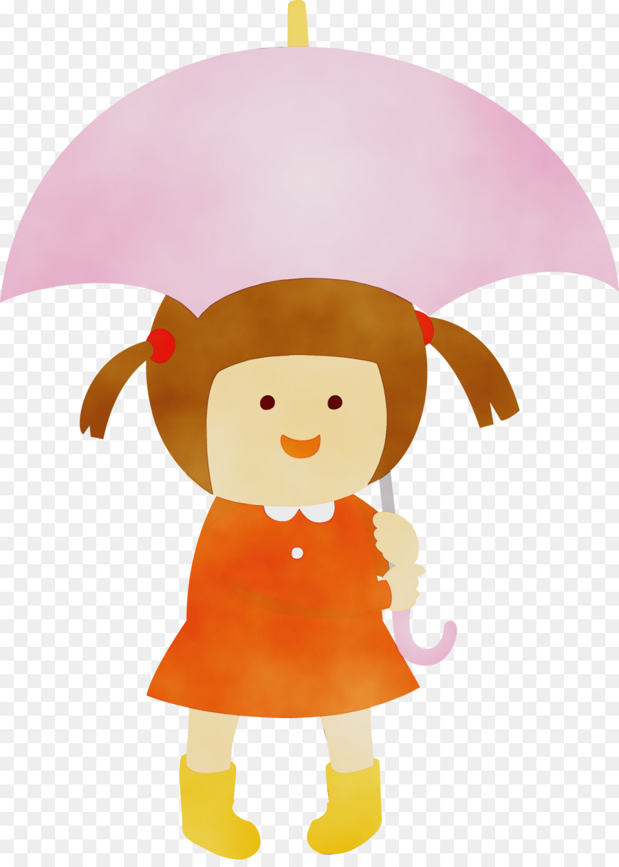 Fille Avec Parapluie，Pluie PNG