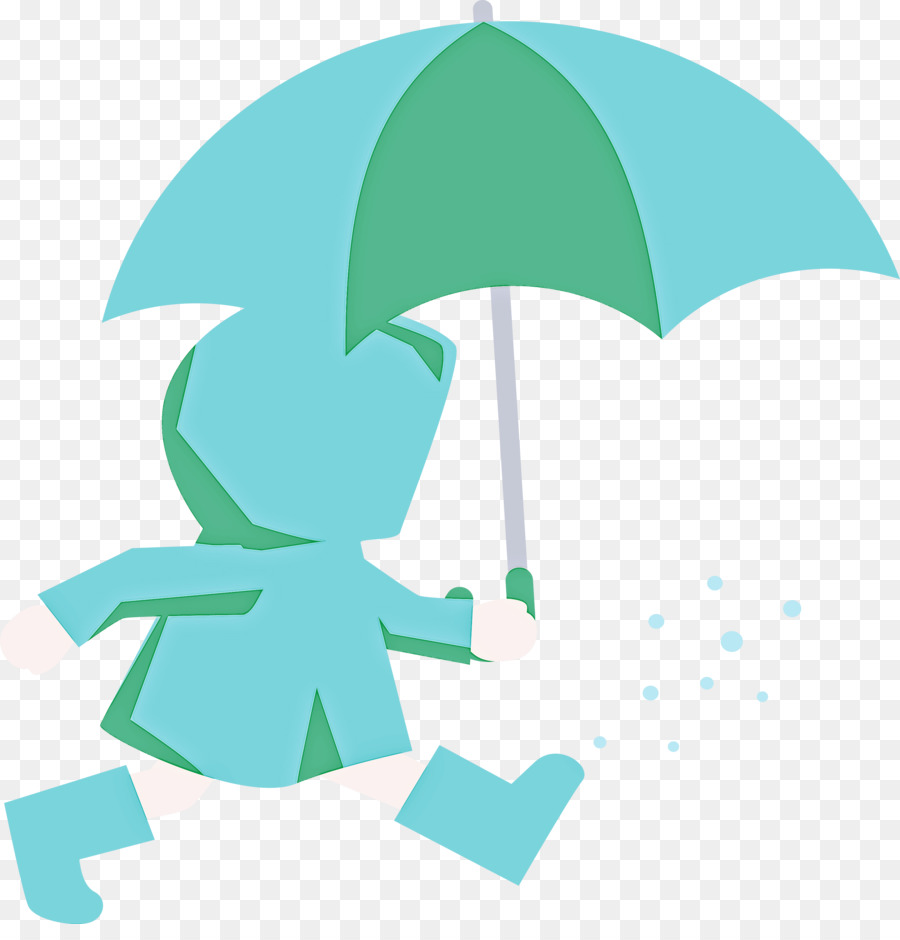 Enfant Avec Parapluie，Pluie PNG