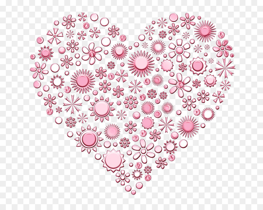 Forme De Coeur，Fleurs PNG