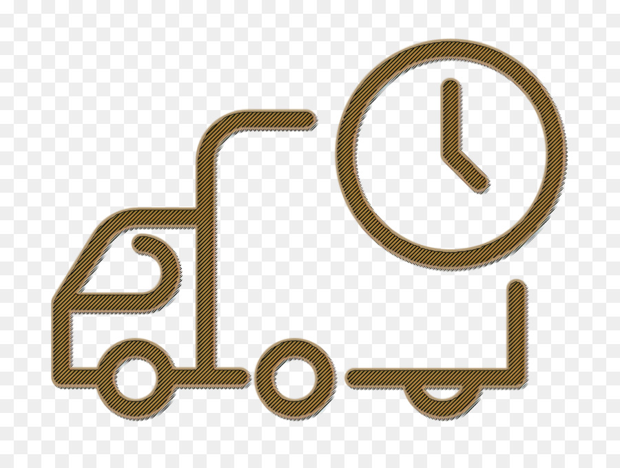 Camion De Livraison Et Horloge，Livraison PNG