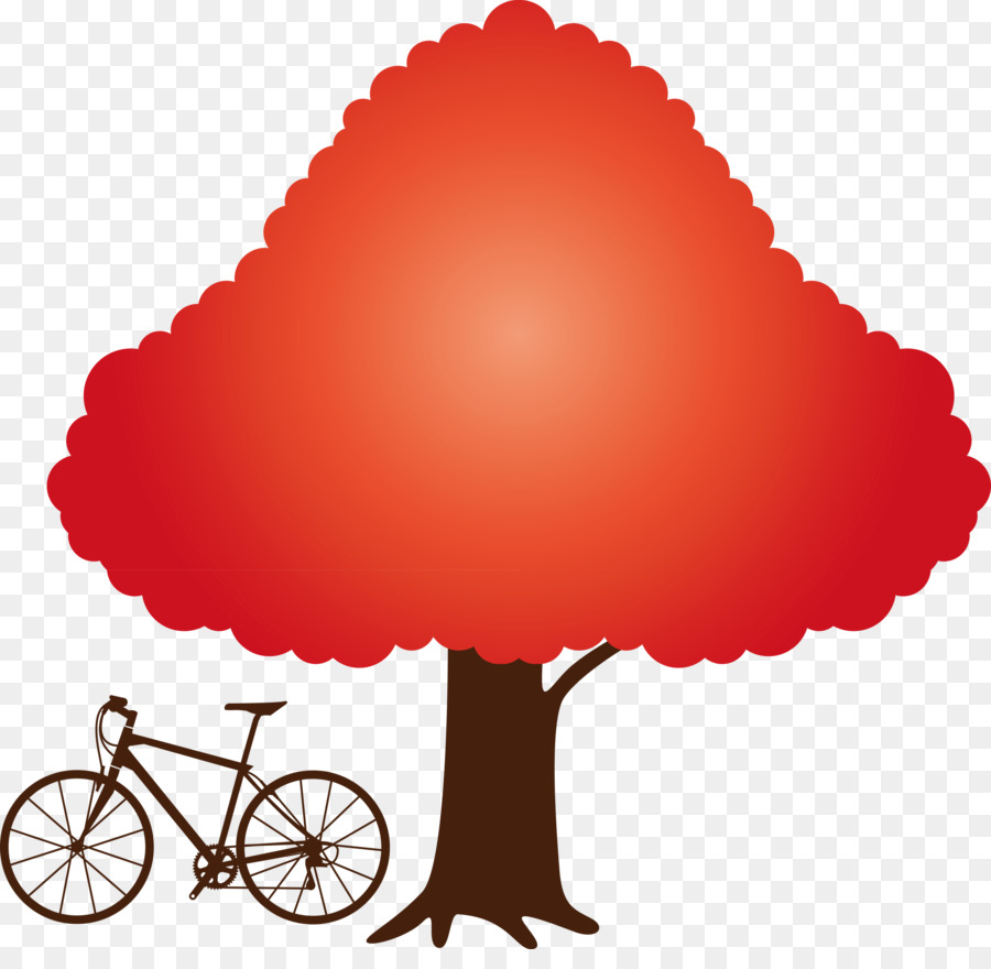 Arbre Rose，Vélo PNG