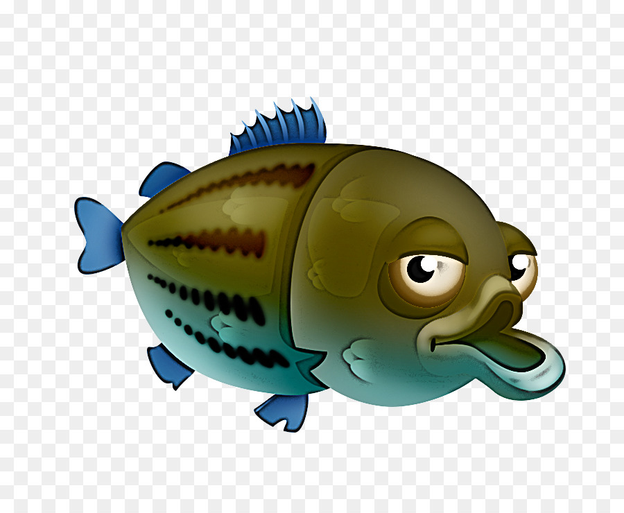 Poisson Bleu，Dessin Animé PNG