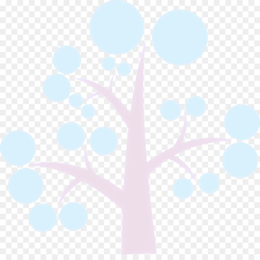 Arbre，Bleu PNG