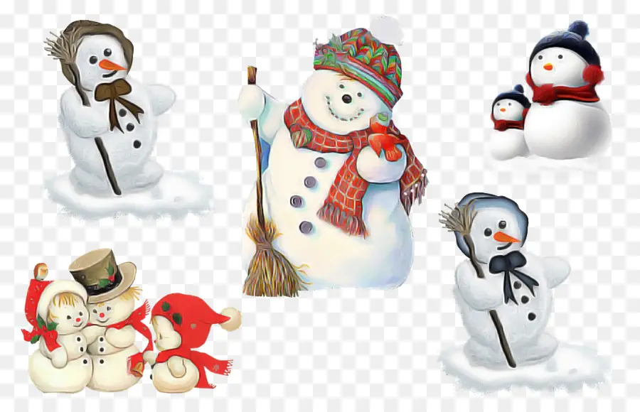 Bonhommes De Neige，Hiver PNG