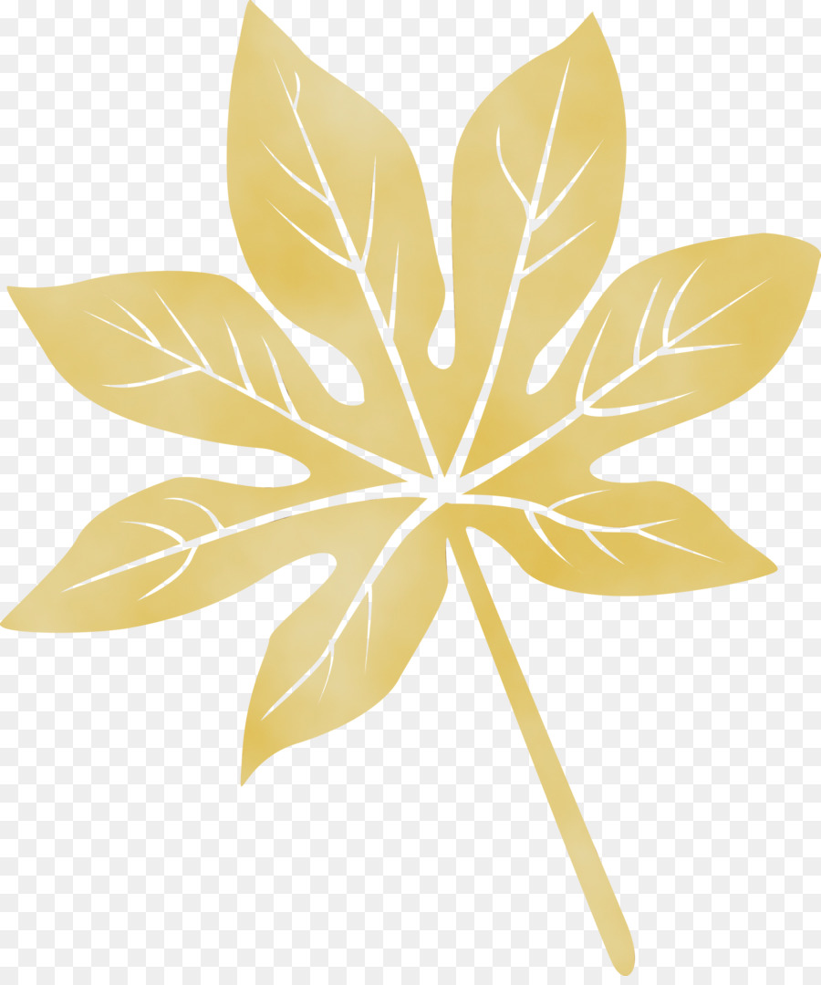 Feuille Jaune，Usine PNG