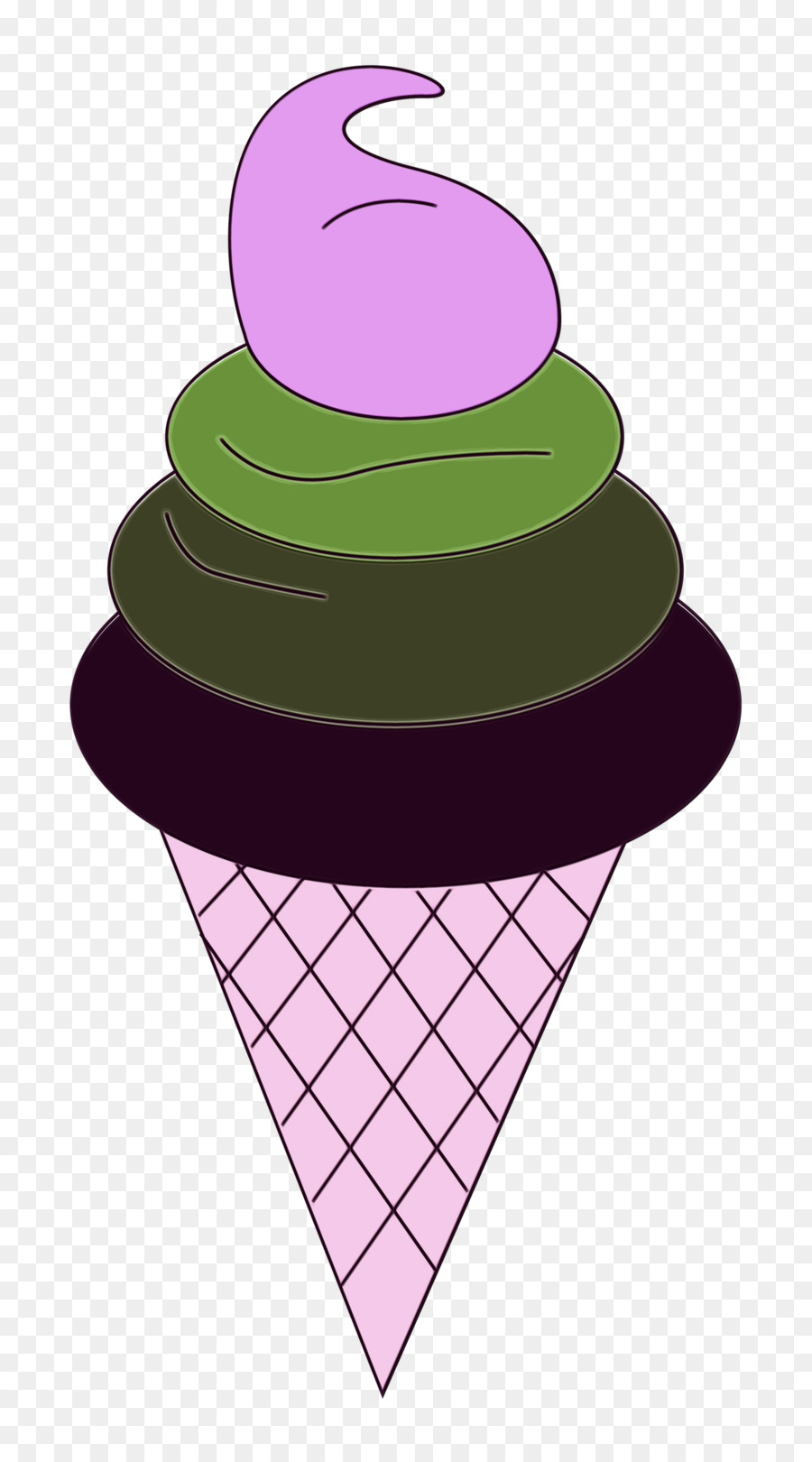 Cornet De Glace，Violet PNG