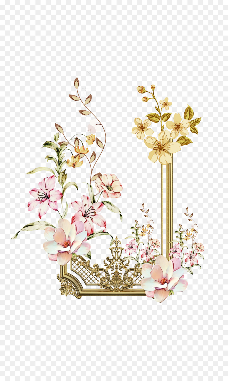 Design Floral，Les Fleurs Coupées PNG