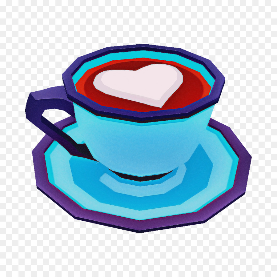 Tasse à Café，Cobalt Bleu M PNG