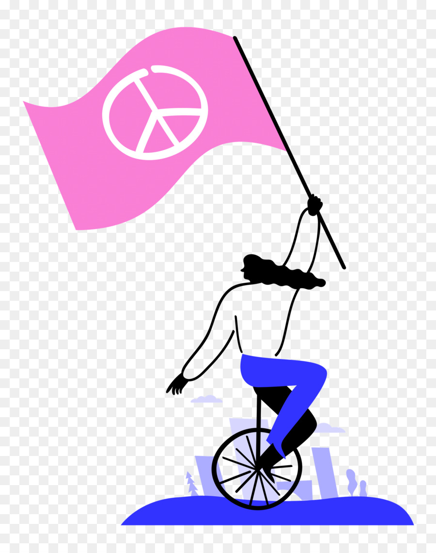 Drapeau De La Paix，Monocycle PNG