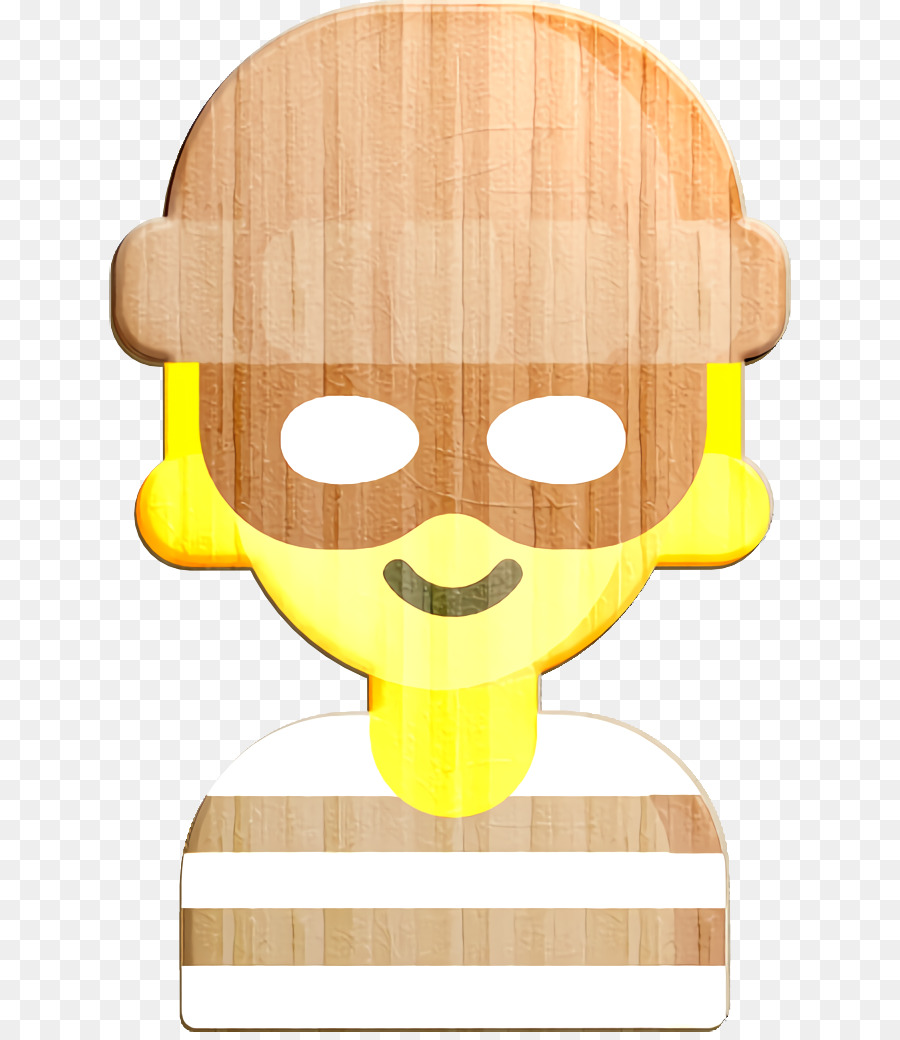 Moustache M，Jaune PNG