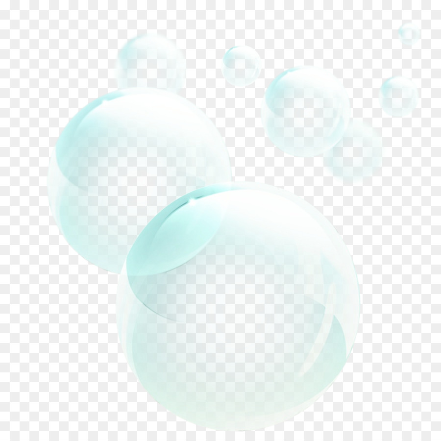 Bulles Bleues，Flottant PNG