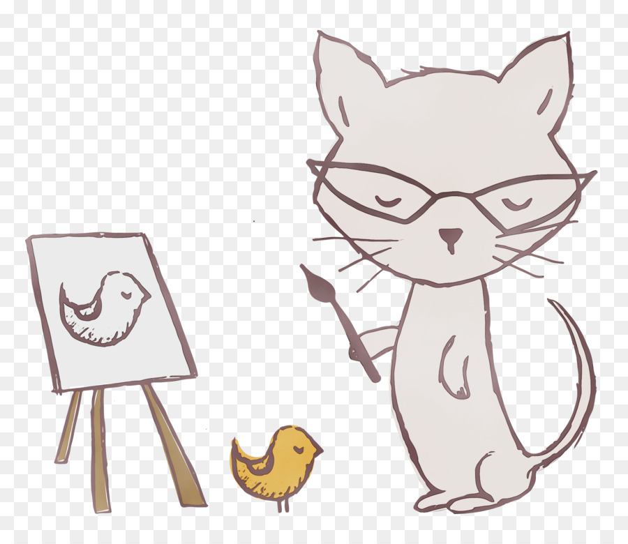 Artiste De Chat，Dessin PNG