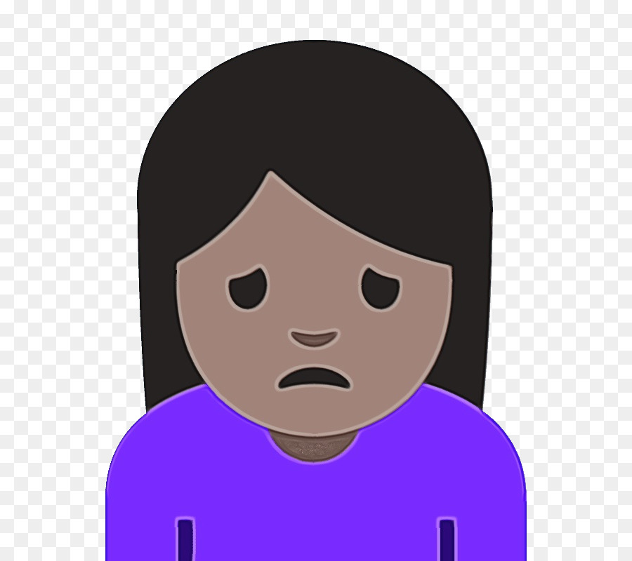 Emoji Triste，Affronter PNG