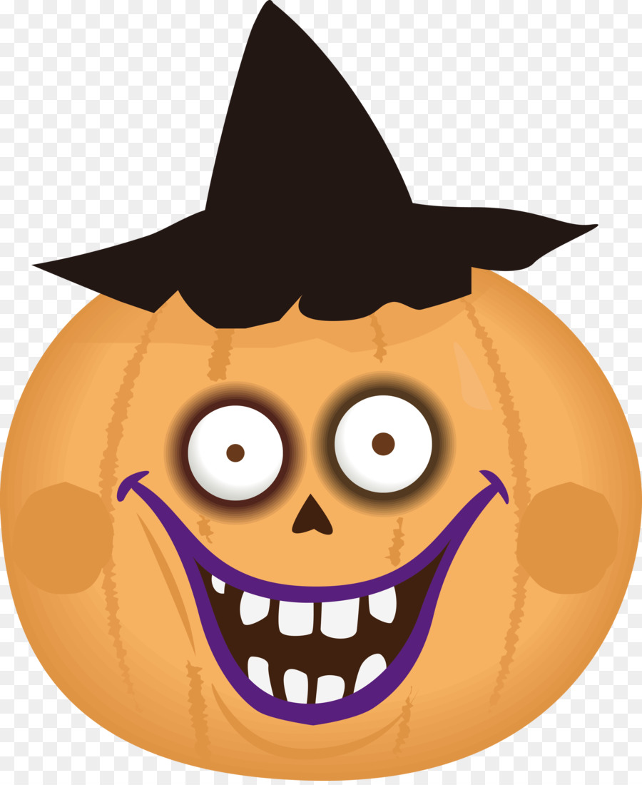 Visage De Citrouille，Halloween PNG