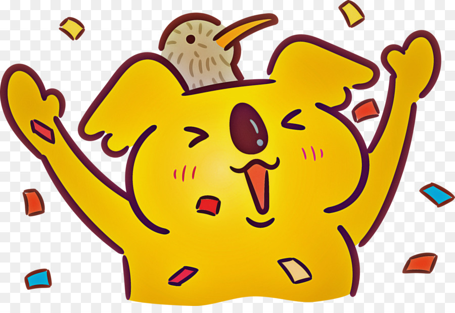 Koala De Dessin Animé，Jaune PNG