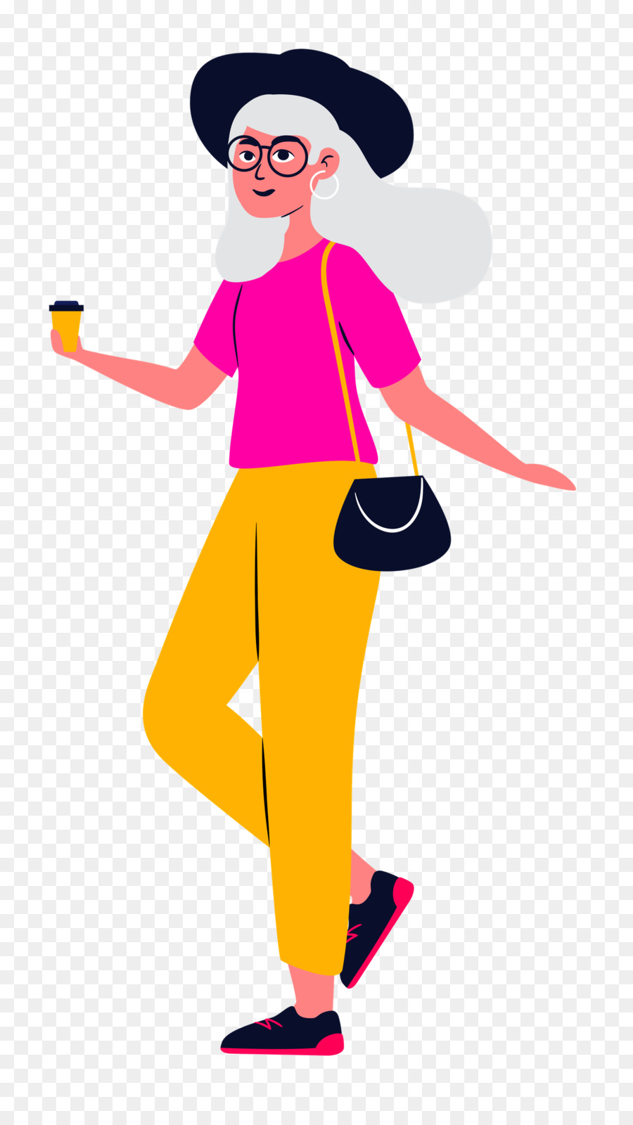 Femme Qui Marche，Chapeau PNG