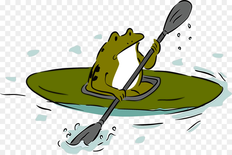 Grenouille En Kayak，Pagayer PNG