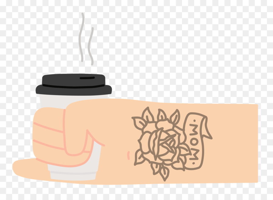 Gant Avec Du Café，Tatouage PNG