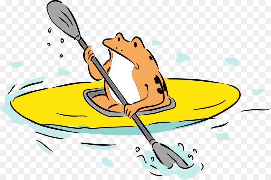 Grenouille En Kayak，Pagayer PNG