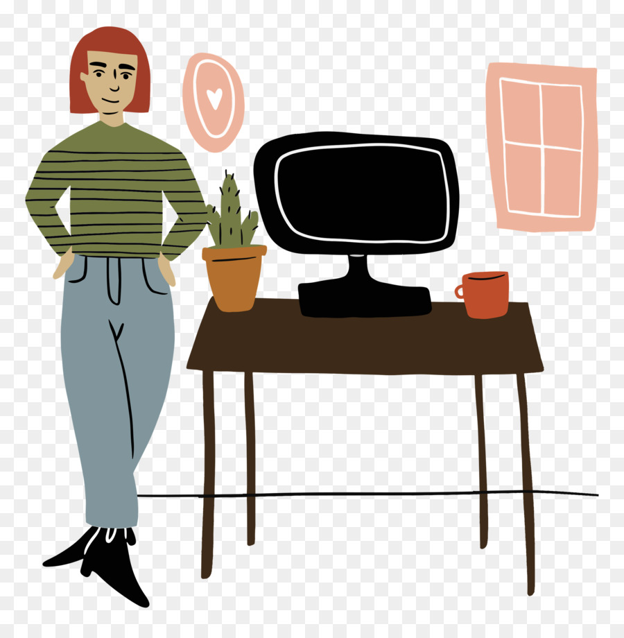 Femme，Bureau PNG