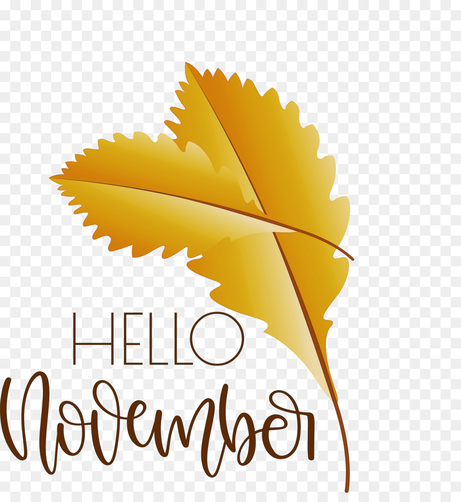 Bonjour Novembre，Automne PNG