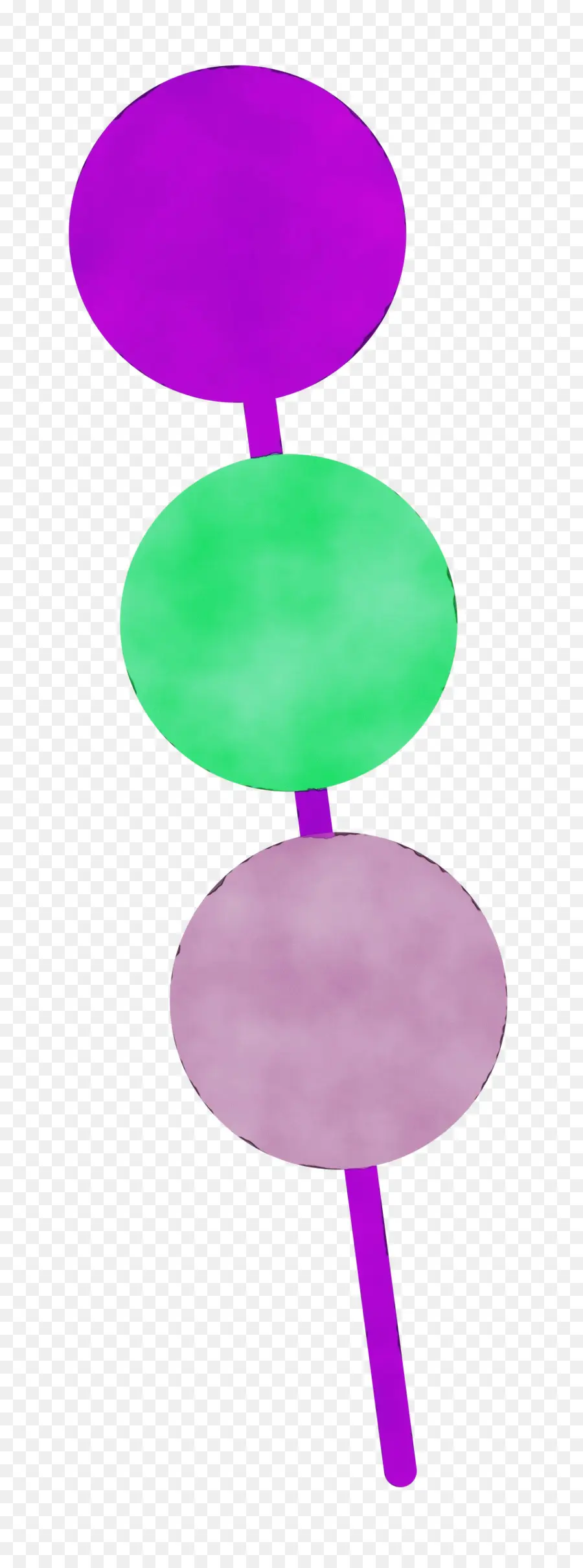 Boules Colorées Sur Bâton，Bonbons PNG