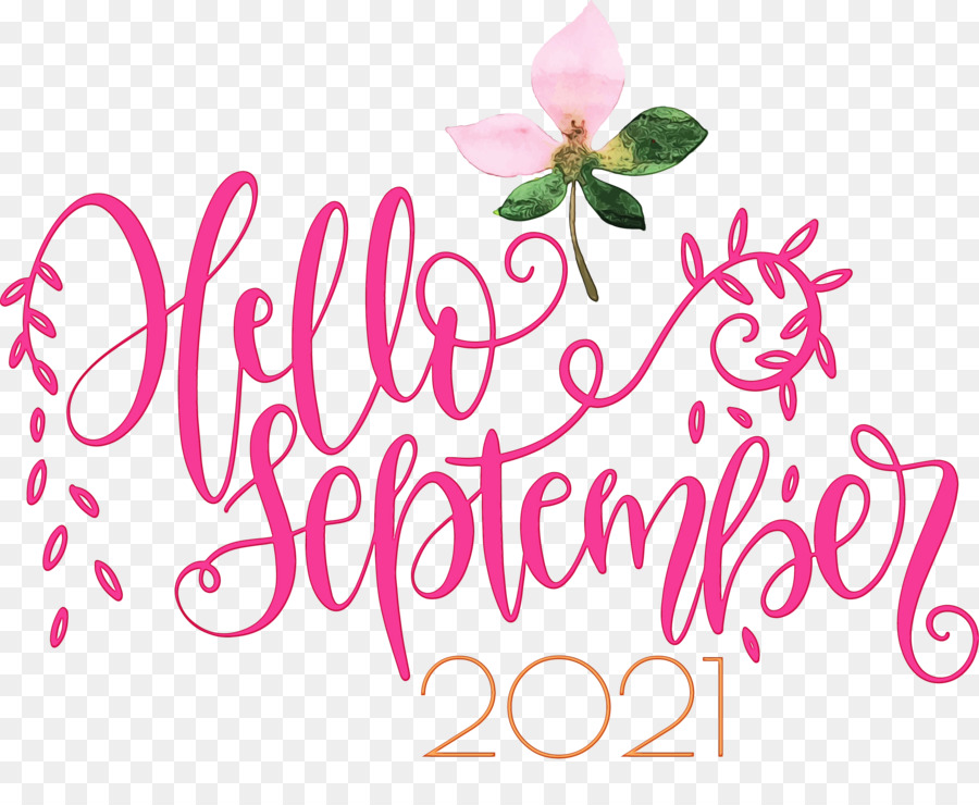 Bonjour Septembre 2021，Salutation PNG