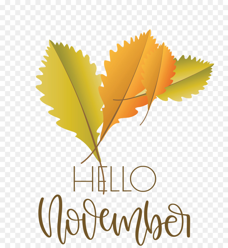 Bonjour Novembre，Automne PNG