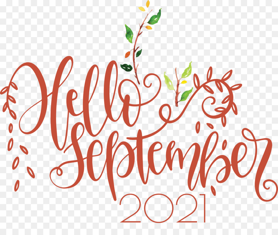 Bonjour Septembre 2021，Salutation PNG