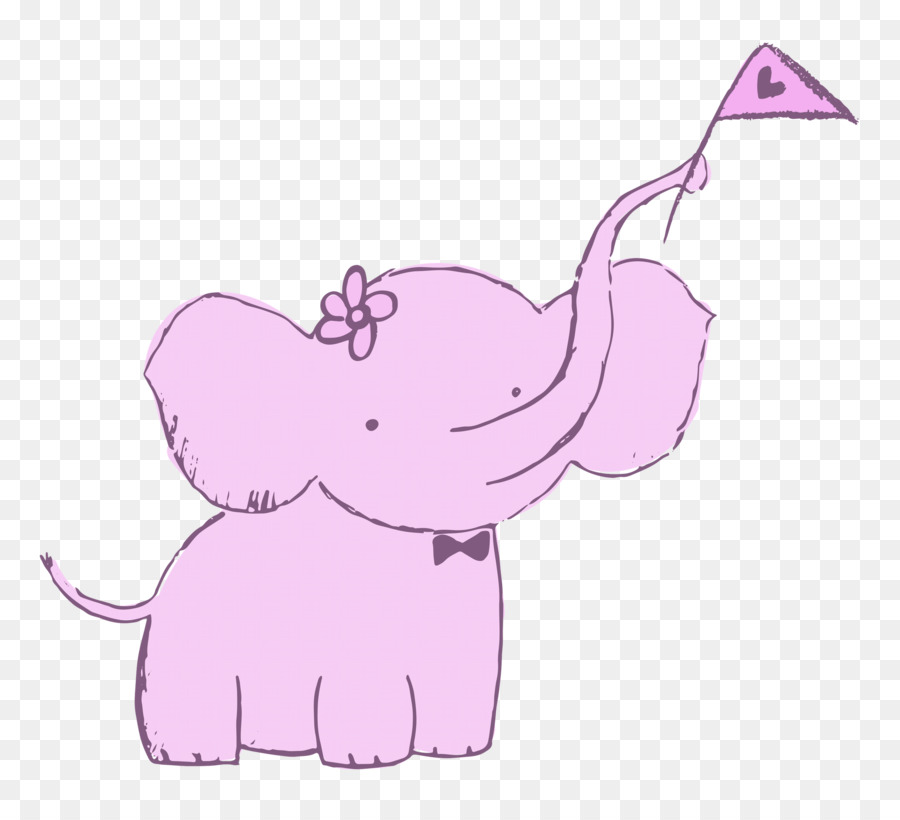 Dessin D'éléphant，Bleu PNG