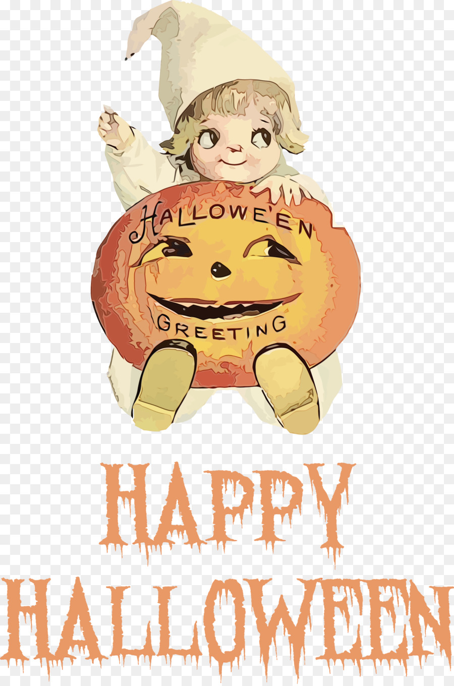 Salutation D'halloween，Citrouille PNG