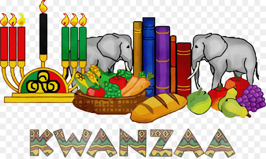 Symboles Kwanzaa，Bougies PNG