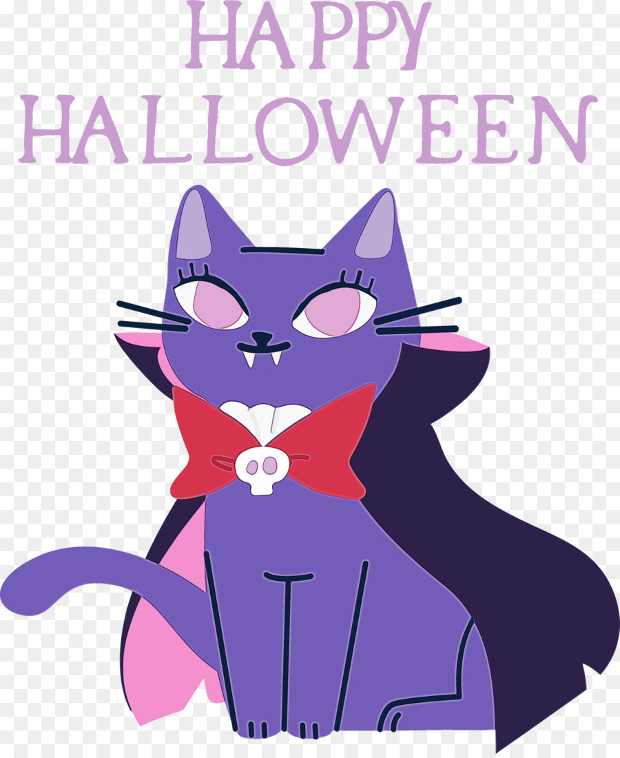 Chat D'halloween，Citrouille PNG