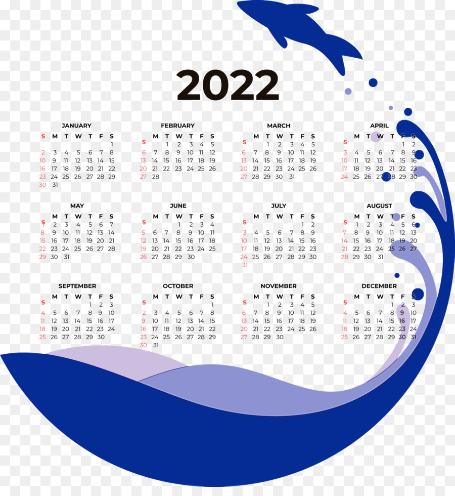 Calendrier 2022，2022 PNG