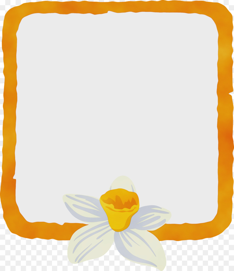 Cadre Fleur Jaune，Frontière PNG