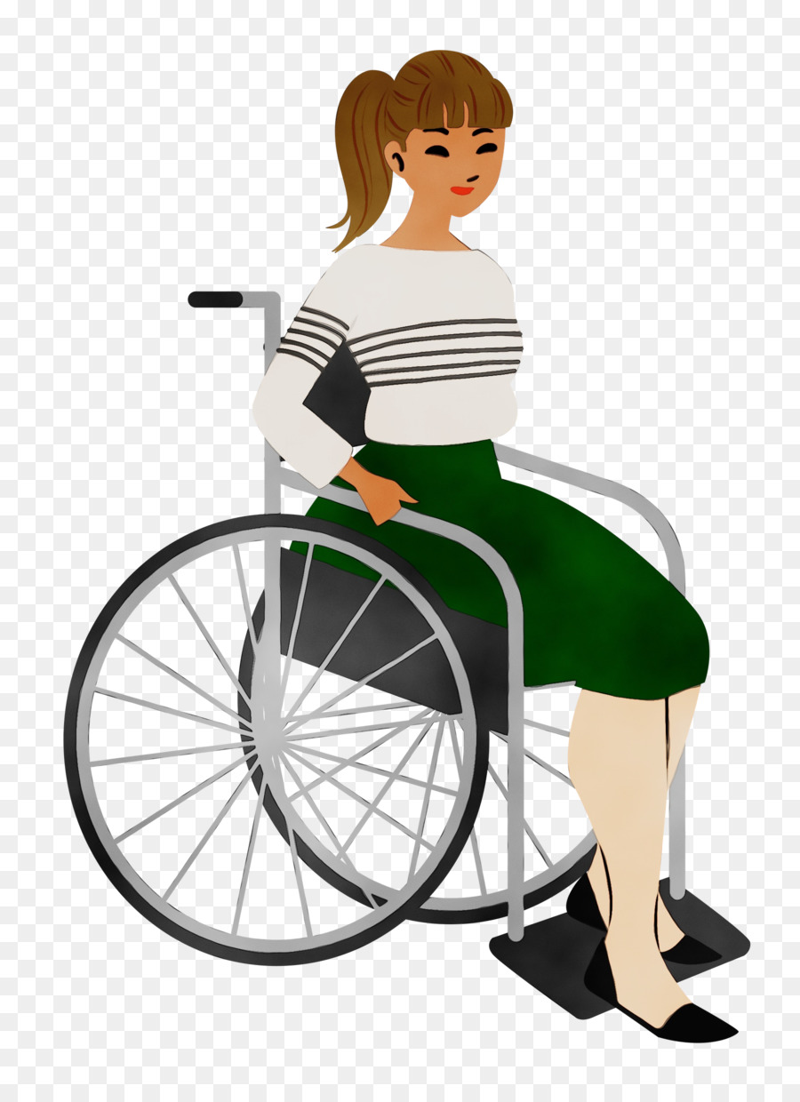 Femme En Fauteuil Roulant，Invalidité PNG