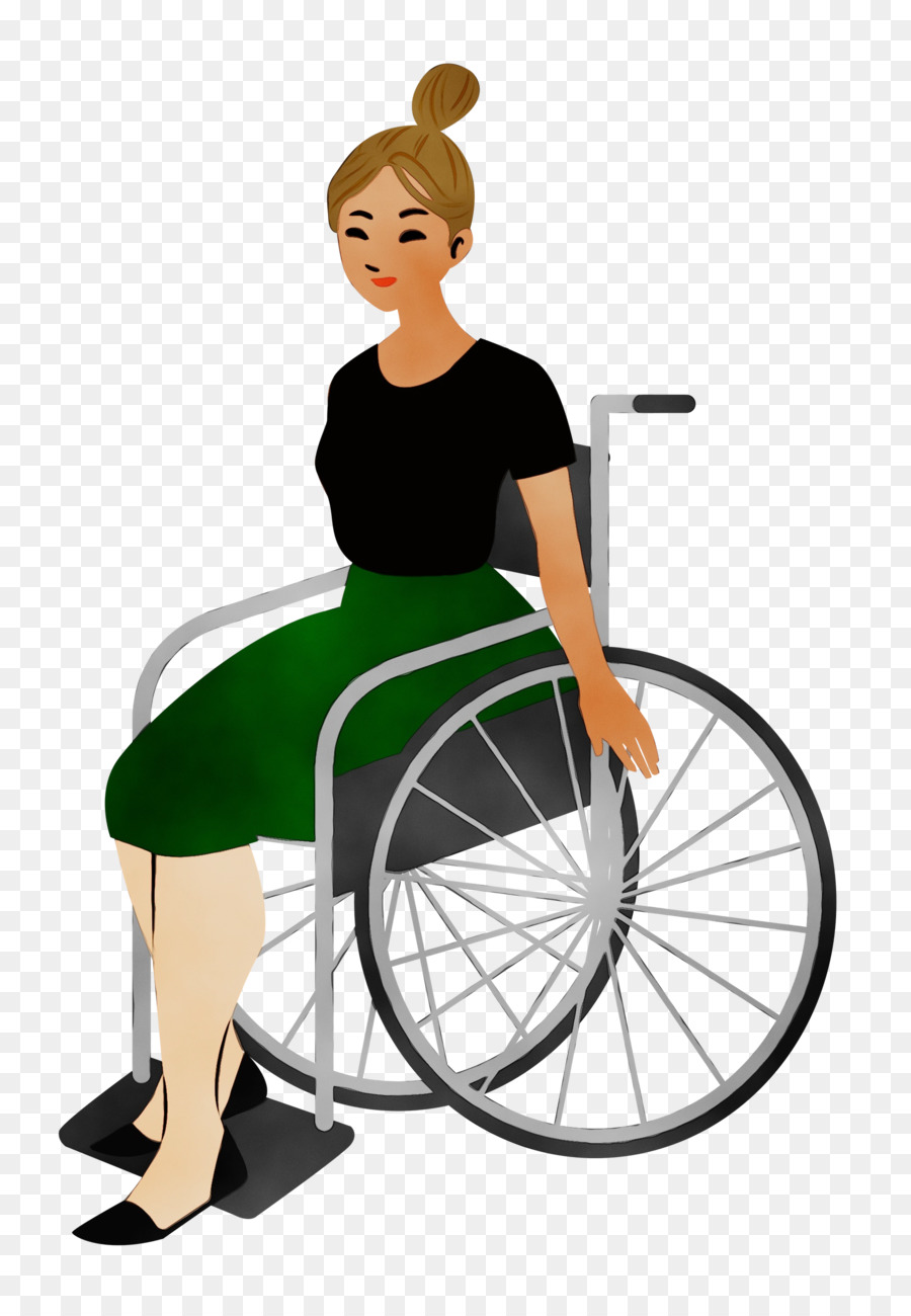 Femme En Fauteuil Roulant，Invalidité PNG