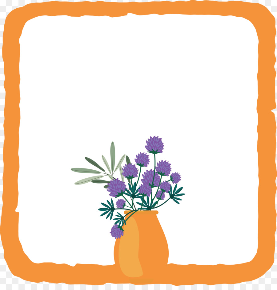 Fleurs Violettes，Vase PNG