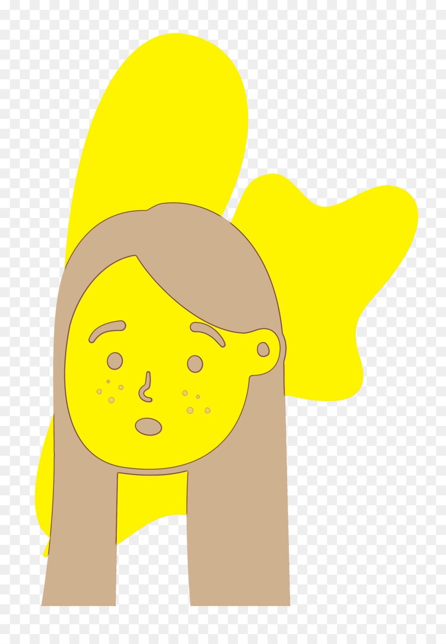 Visage De Dessin Animé Jaune，Personnage PNG