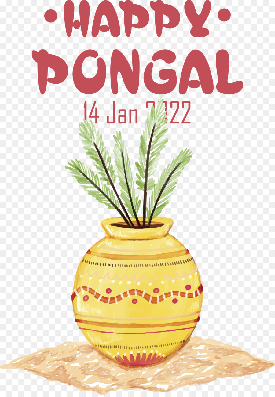 Pongal，Flowerpot PNG