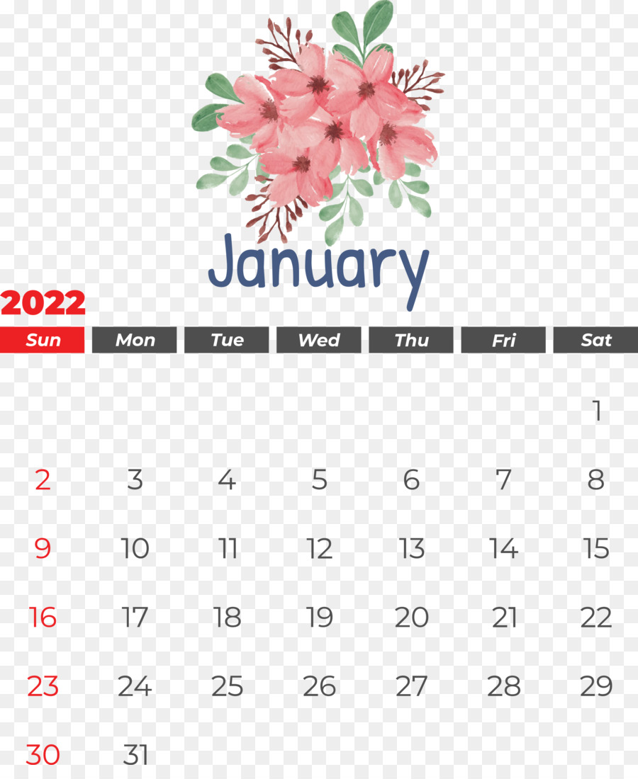 Calendrier De Janvier，Mois PNG