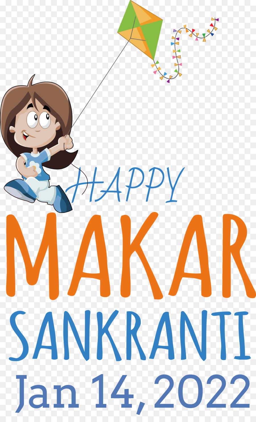 Makar Sankranti，Cerf Volant PNG