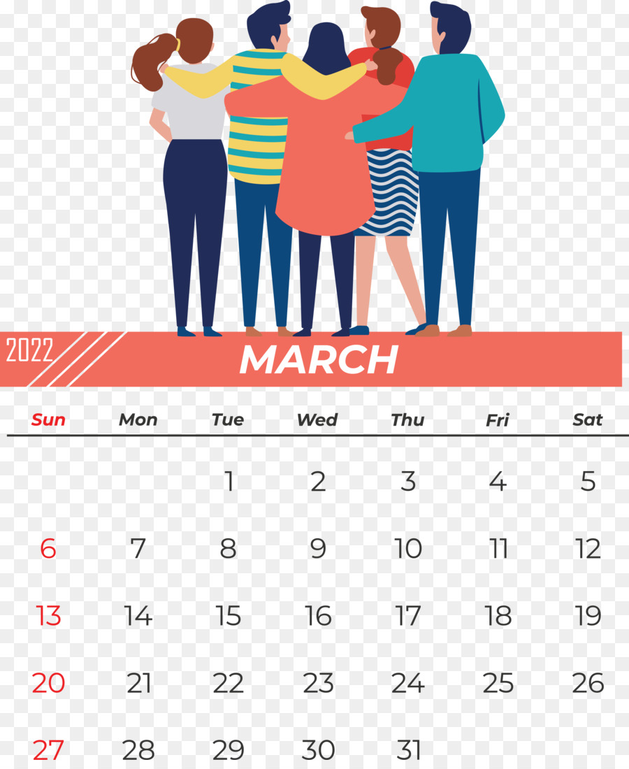 Calendrier De Mars，Mois PNG