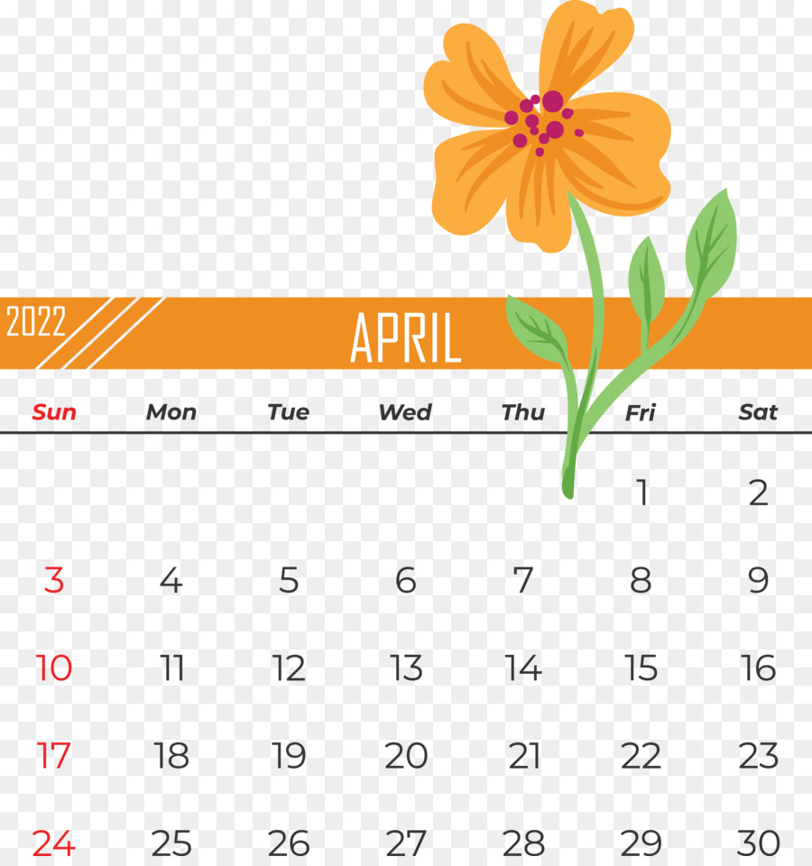 Calendrier D'avril，Mois PNG